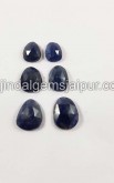 Blue Sapphire Rose Cut Slices